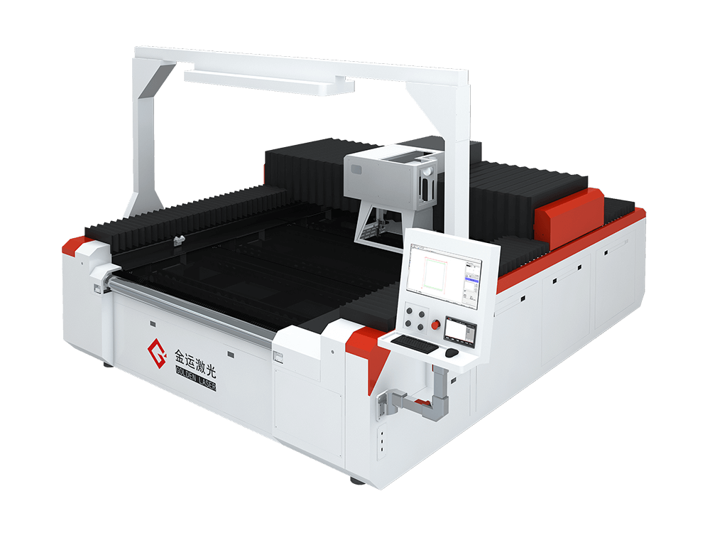 gantry galvo laser machine with cameras for cutting and perforation
