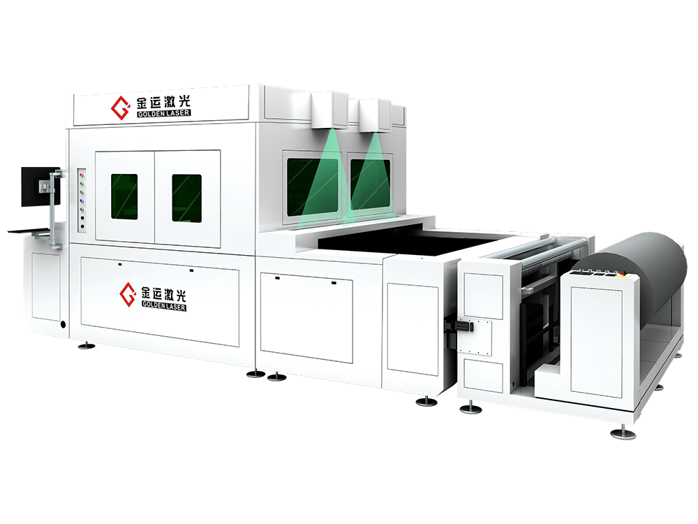 high speed flying laser cutting machine with dual scan head