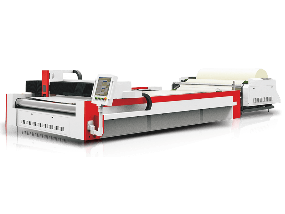 large format co2 laser cutting machine with conveyor and auto feeder