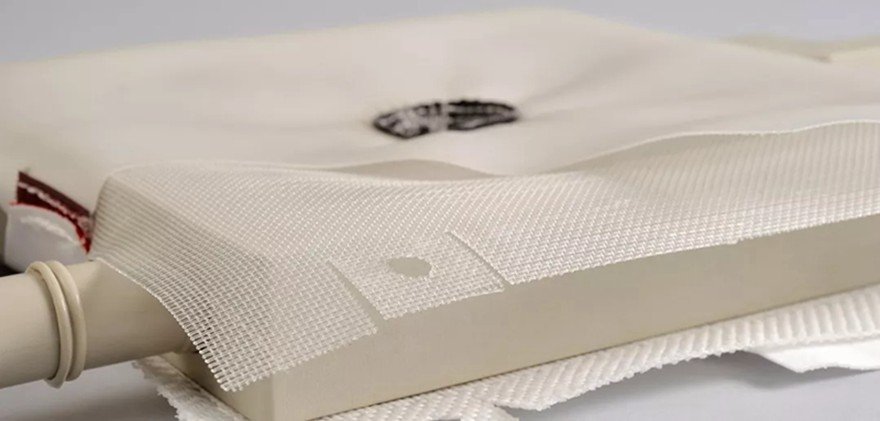laser cutting mesh fabrics