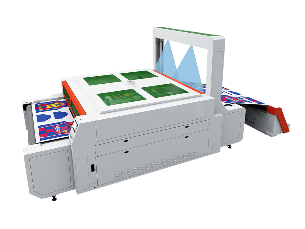 vision scanning laser cutting machine for sublimation